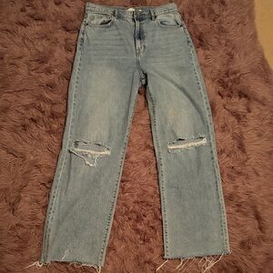 Altar'd State Light Blue Straight Leg Jeans